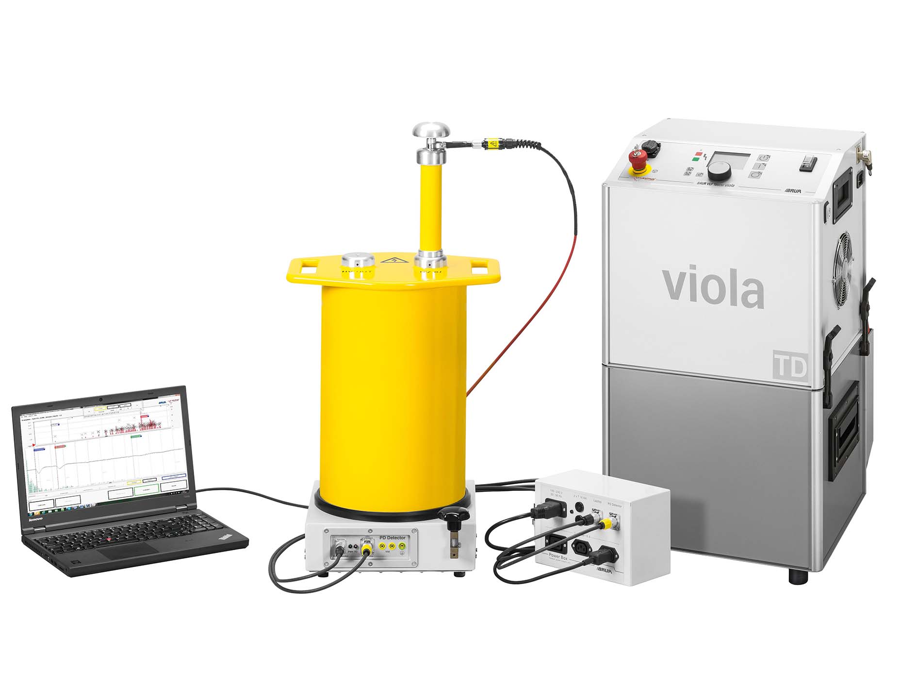 viola TD & PD-TaD 62 BAUR VLF Test and PD diagnostics system with truesinus
